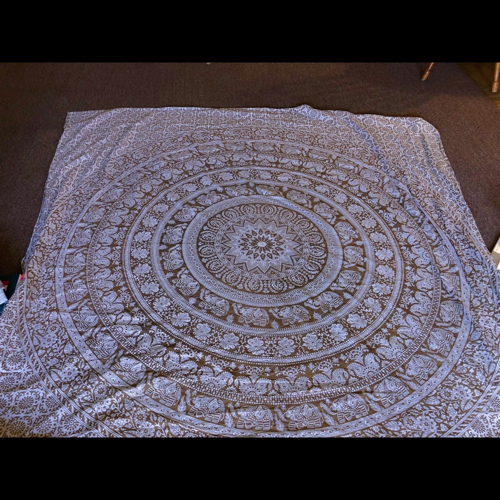 Gold designed tapestry